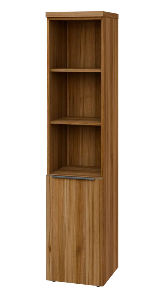 SIN 5 - 4DN3 kancelářská skříň, 1-dveřová/nika, levá, 1820x400x400, ořech světlý